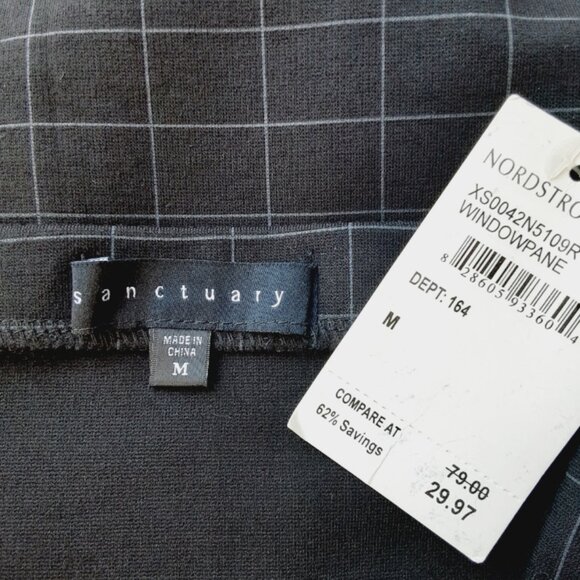 NEW Sanctuary Midi Pencil Skirt in Black Grid Medium - Picture 7 of 9